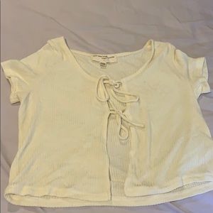 UO ribbed tie cardigan